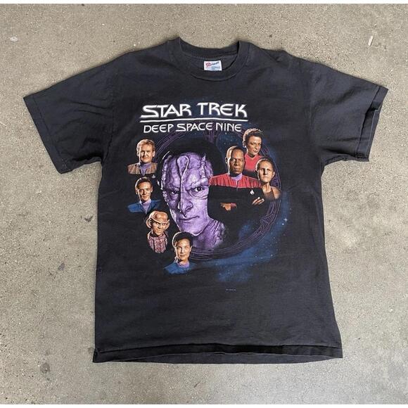 Vintage Star Trek Deep Space Nine Shirt Mens DS9 1994 Size Large Fits Medium EUC